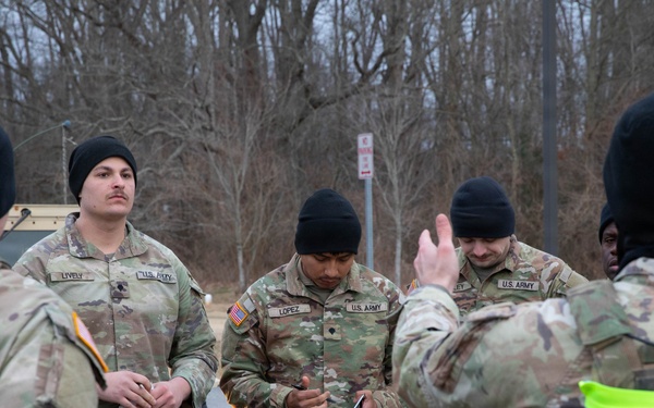 1-175th Infantry Regiment Soldiers Conduct Safety Brief