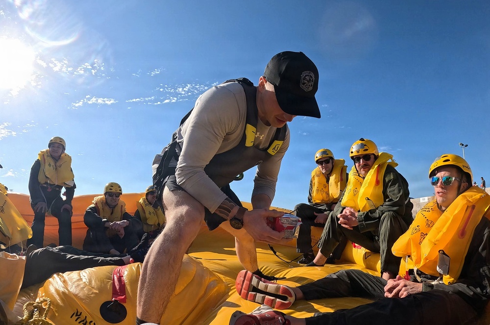 732nd Airlift Squadron water survival training