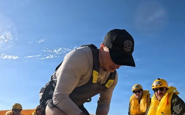 732nd Airlift Squadron water survival training