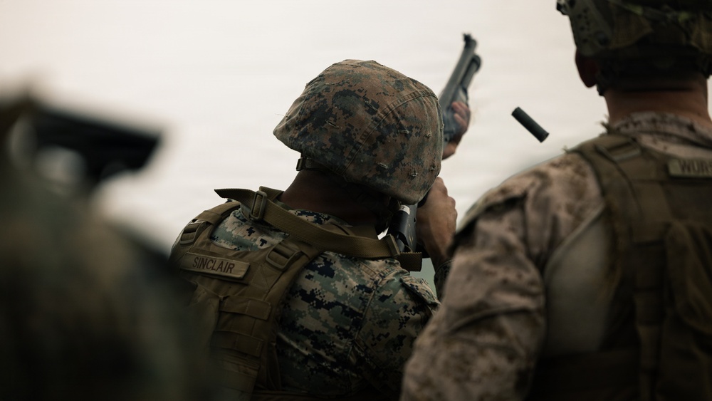 1st MLG Marines conduct C-SUAS and shotgun operations