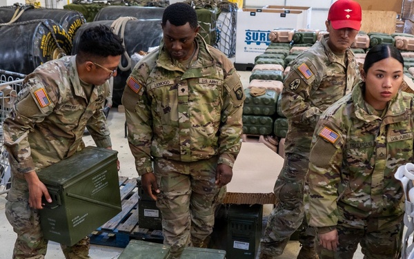 Soldiers Build CDS Bundles for Air Delivery