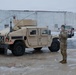 1-175th Infantry Regiment Soldier Prepares Vehicles during Operation Blur