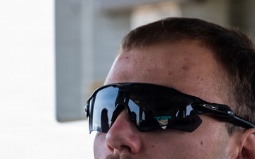 Airmen arrive at an undisclosed location within CENTCOM AOR