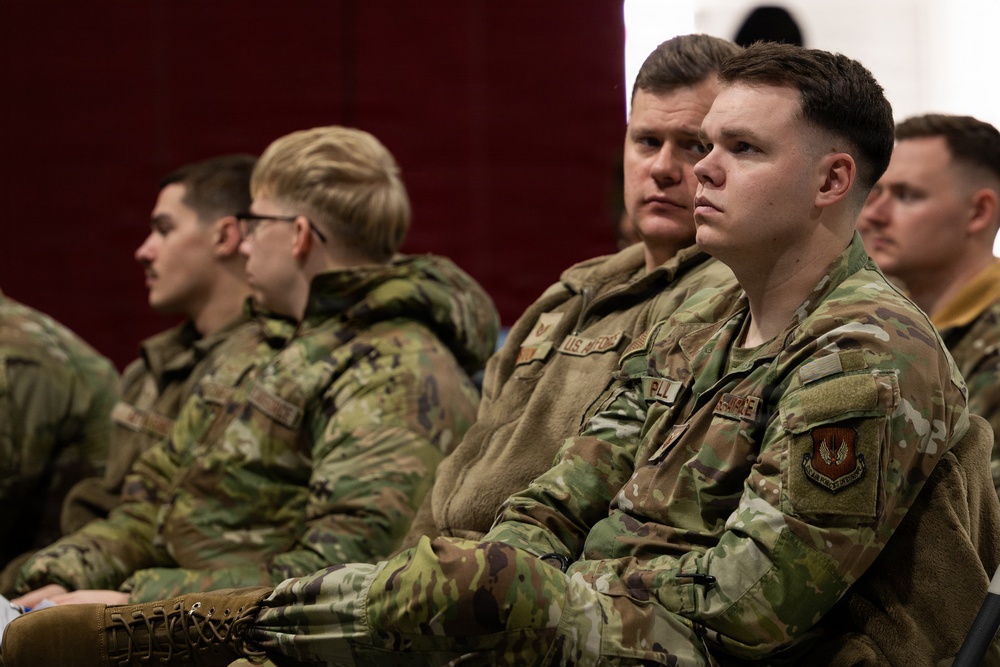 Airmen arrive at an undisclosed location within CENTCOM AOR