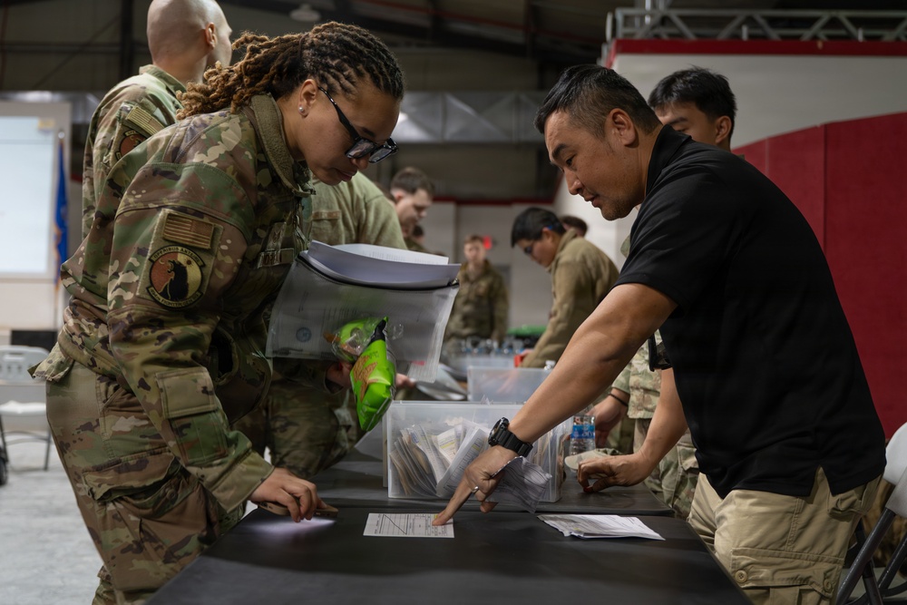 Airmen arrive at an undisclosed location within CENTCOM AOR&amp;#xA;