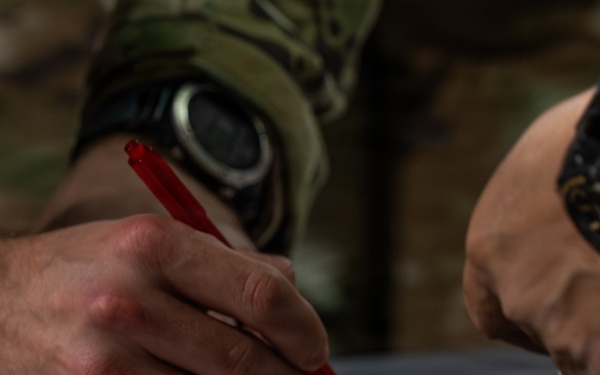 Airmen arrive at an undisclosed location within CENTCOM AOR