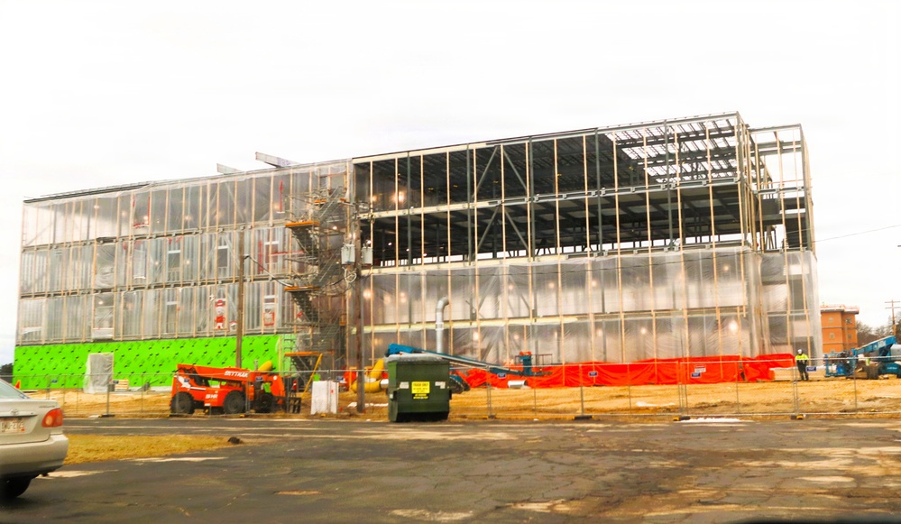 January 2026 construction operations on $55.75 million Collective Training Officers Quarters Project at Fort McCoy