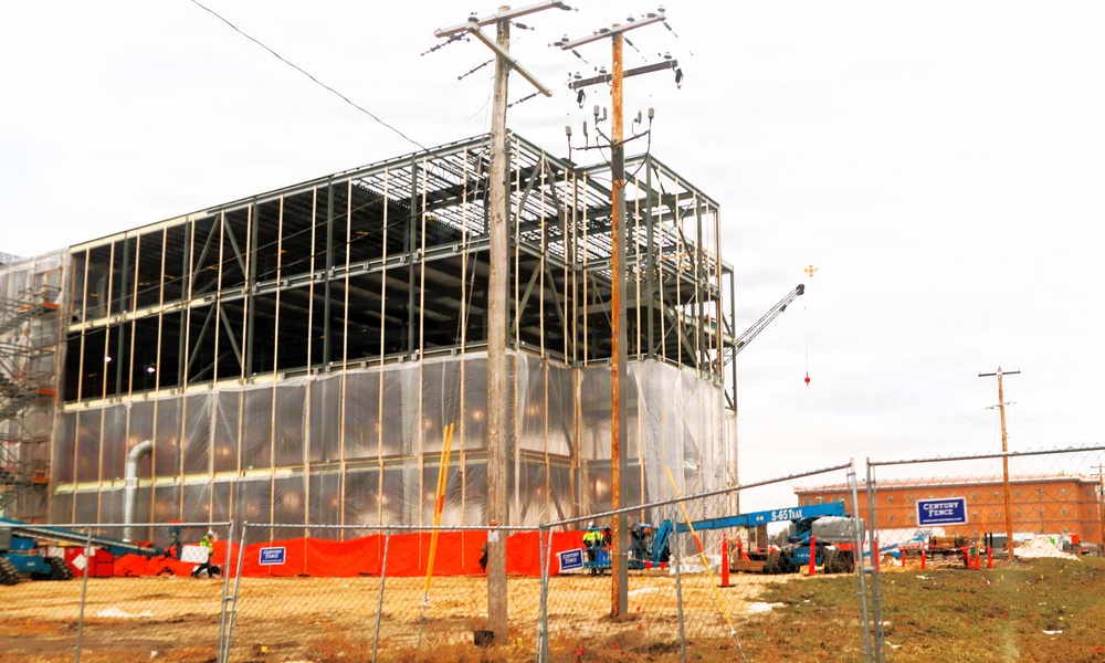 January 2026 construction operations on $55.75 million Collective Training Officers Quarters Project at Fort McCoy