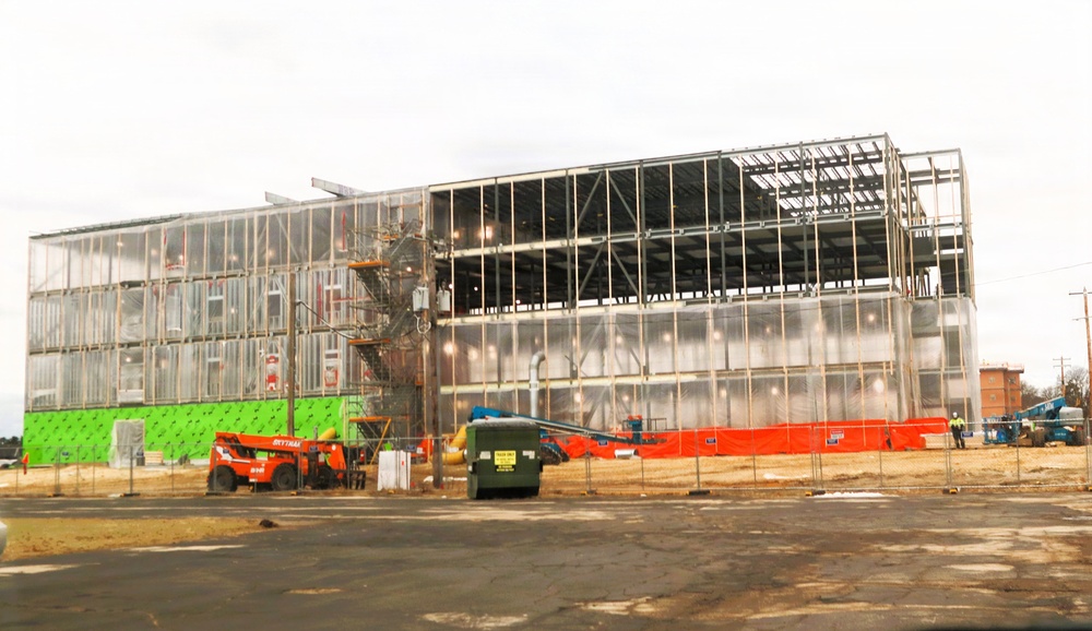 January 2026 construction operations on $55.75 million Collective Training Officers Quarters Project at Fort McCoy