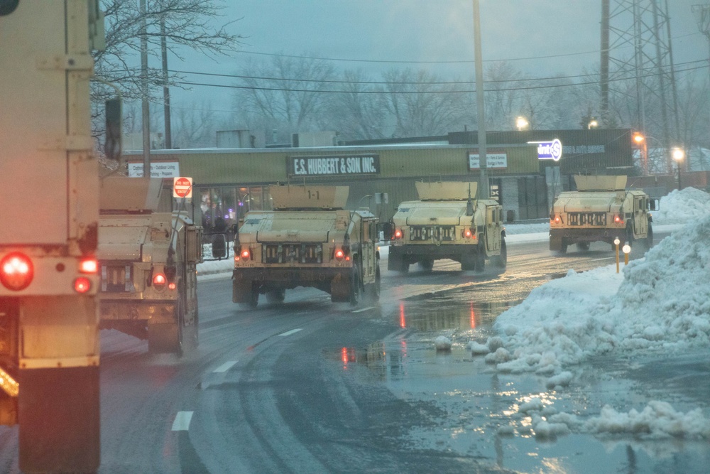 1-175th Infantry Regiment Set Out on Humvee Convoy during Operation Blur
