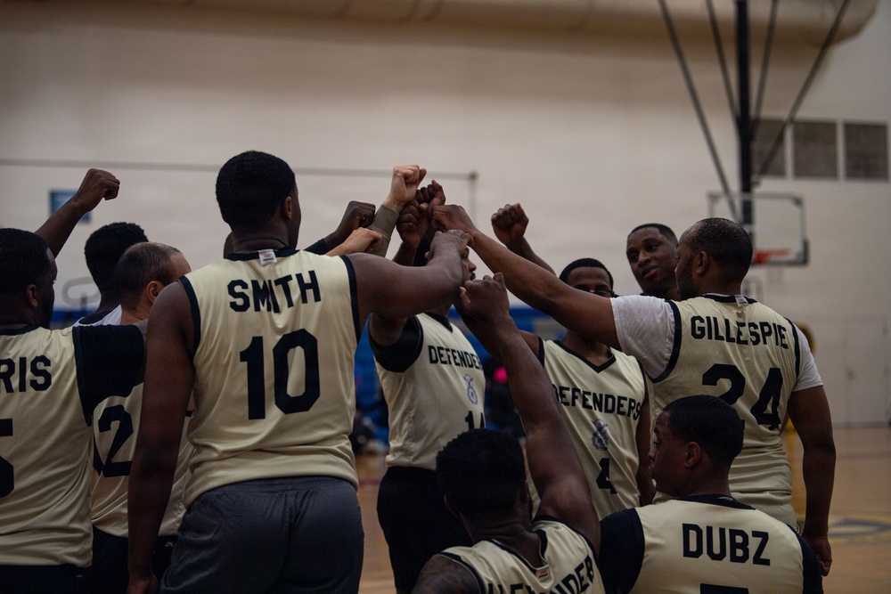 Intramural basketball: 436th APS v. 436th SFS