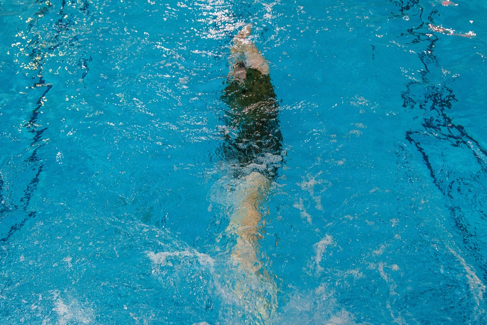 U.S. Marines participate in Water Survival Advanced Course