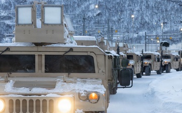 CORE 26 | Logistics Marines and Sailors Land in Norway for Cold Response 26