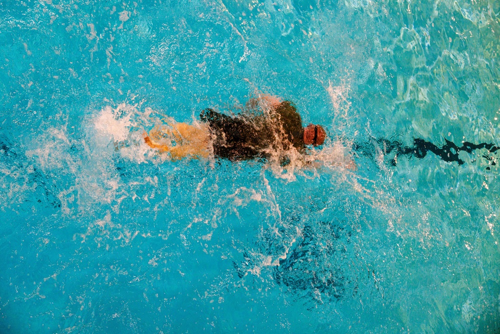 U.S. Marines participate in Water Survival Advanced Course