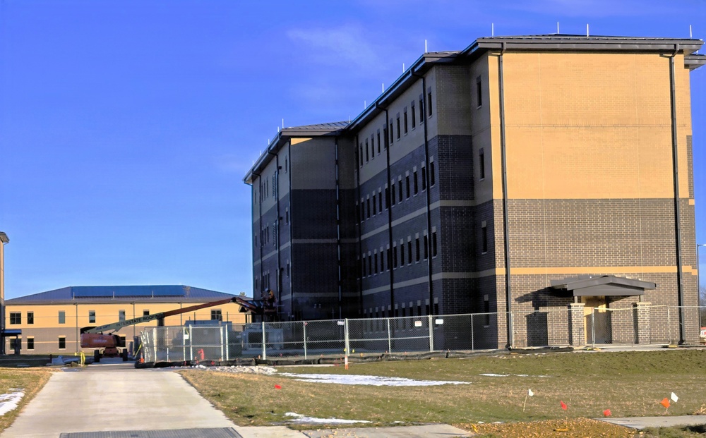 January 2026 construction operations of East Barracks Project at Fort McCoy