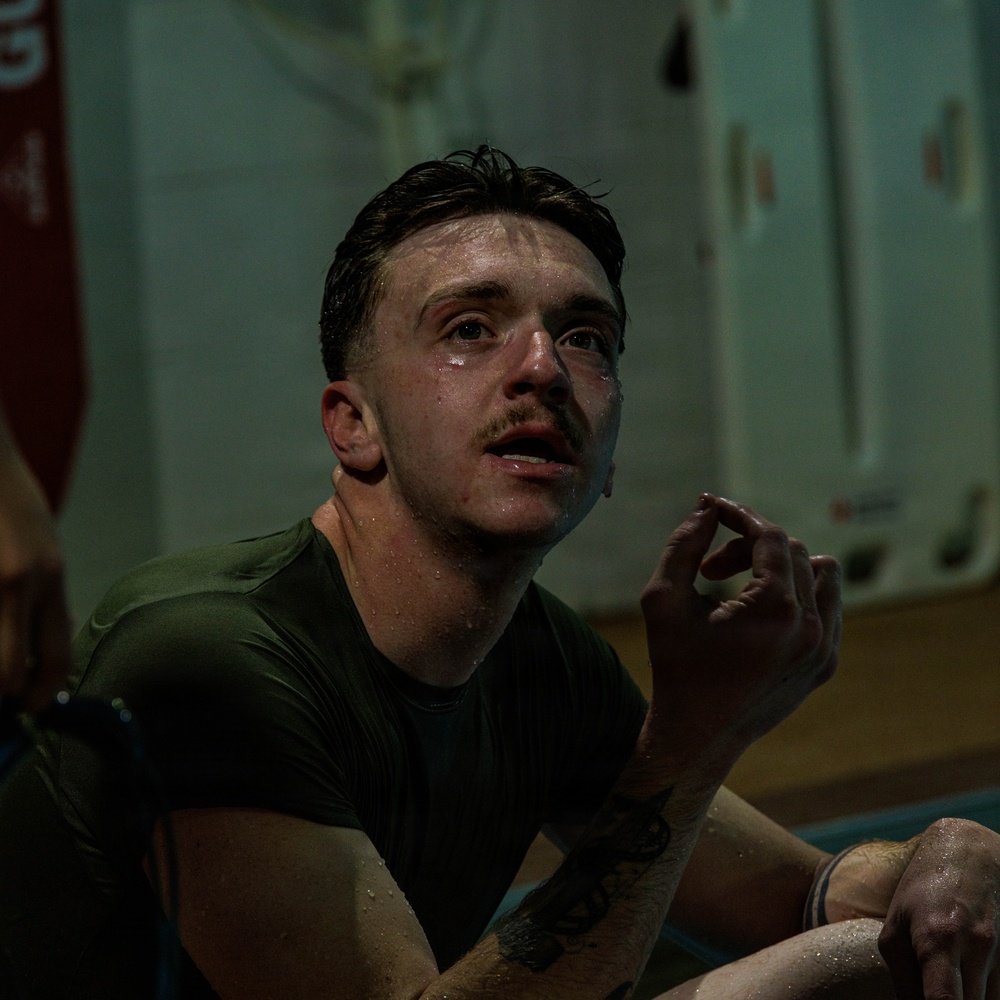 U.S. Marines participate in Water Survival Advanced Course