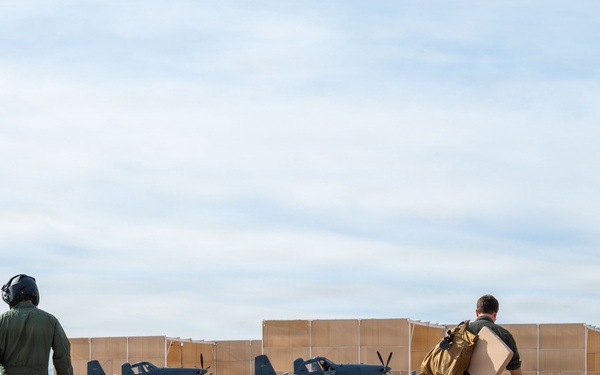 355th Wing OA-1K Skyraider II familiarization flight