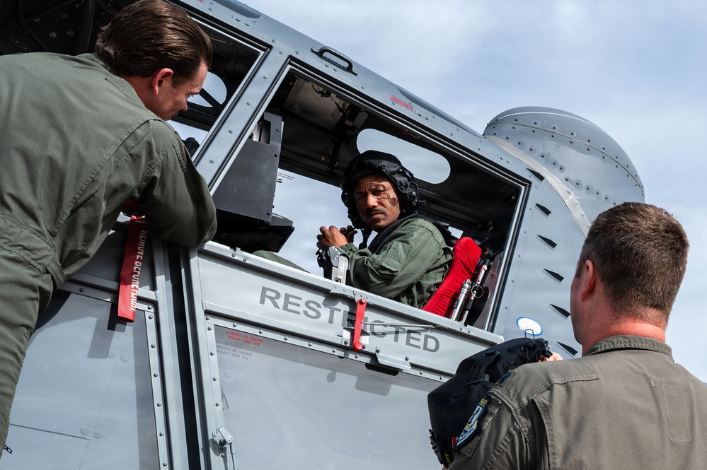 355th Wing OA-1K Skyraider II familiarization flight