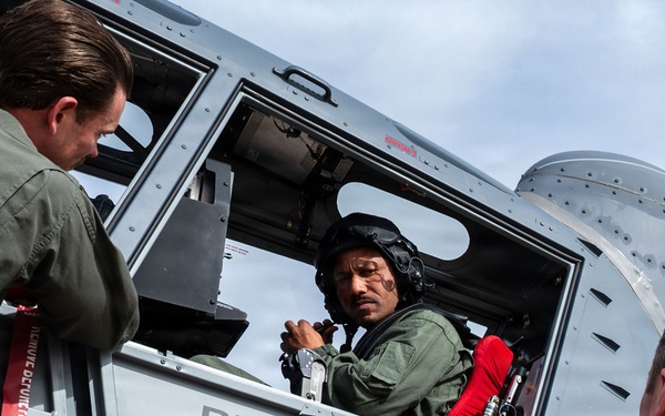 355th Wing OA-1K Skyraider II familiarization flight