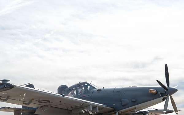 355th Wing OA-1K Skyraider II familiarization flight