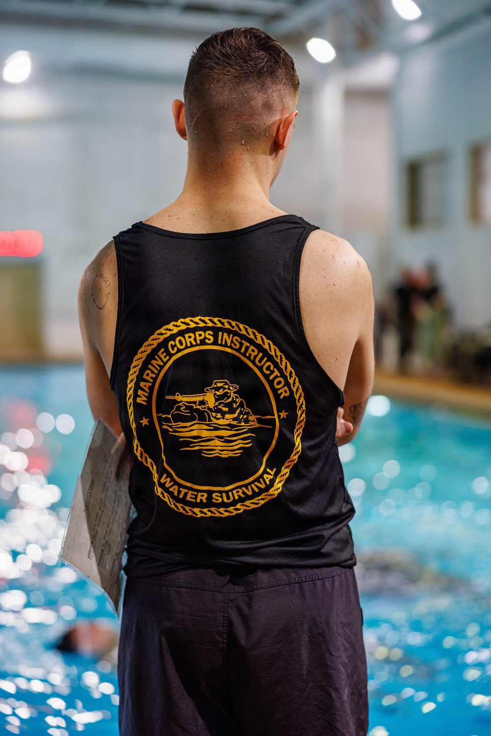 U.S. Marines participate in Water Survival Advanced Course