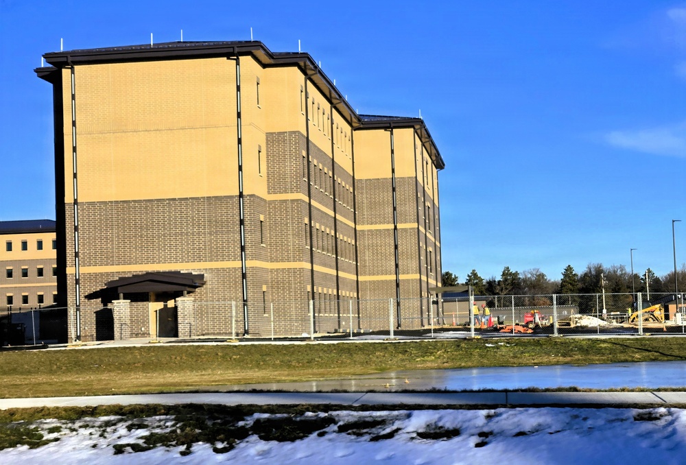 January 2026 construction operations of East Barracks Project at Fort McCoy