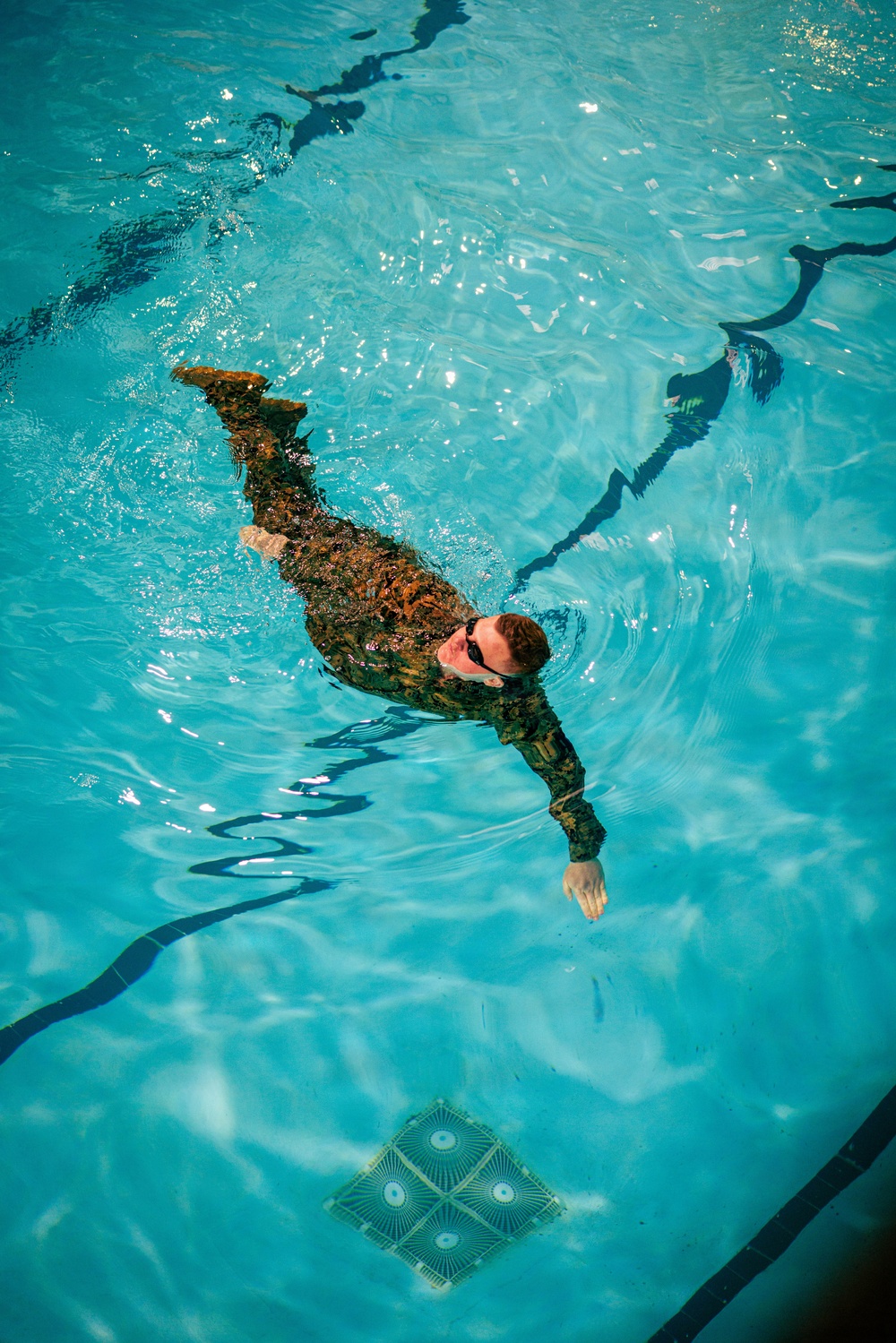 U.S. Marines participate in Water Survival Advanced Course