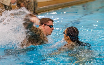 U.S. Marines participate in Water Survival Advanced Course