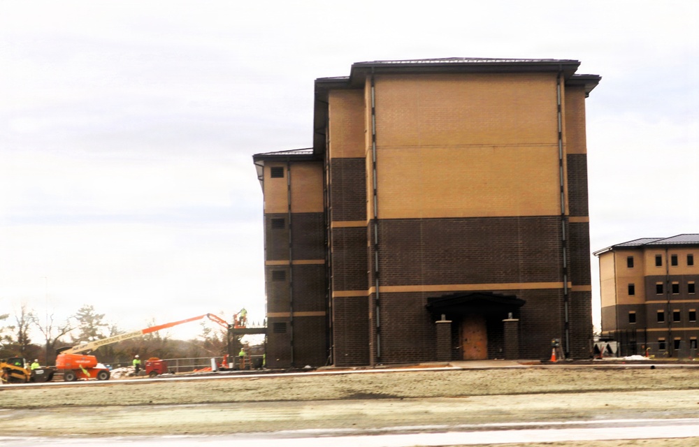 January 2026 construction operations of East Barracks Project at Fort McCoy