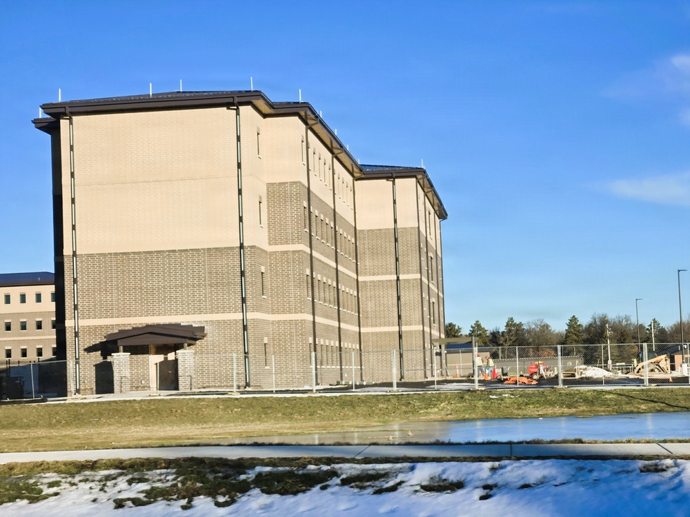 January 2026 construction operations of East Barracks Project at Fort McCoy