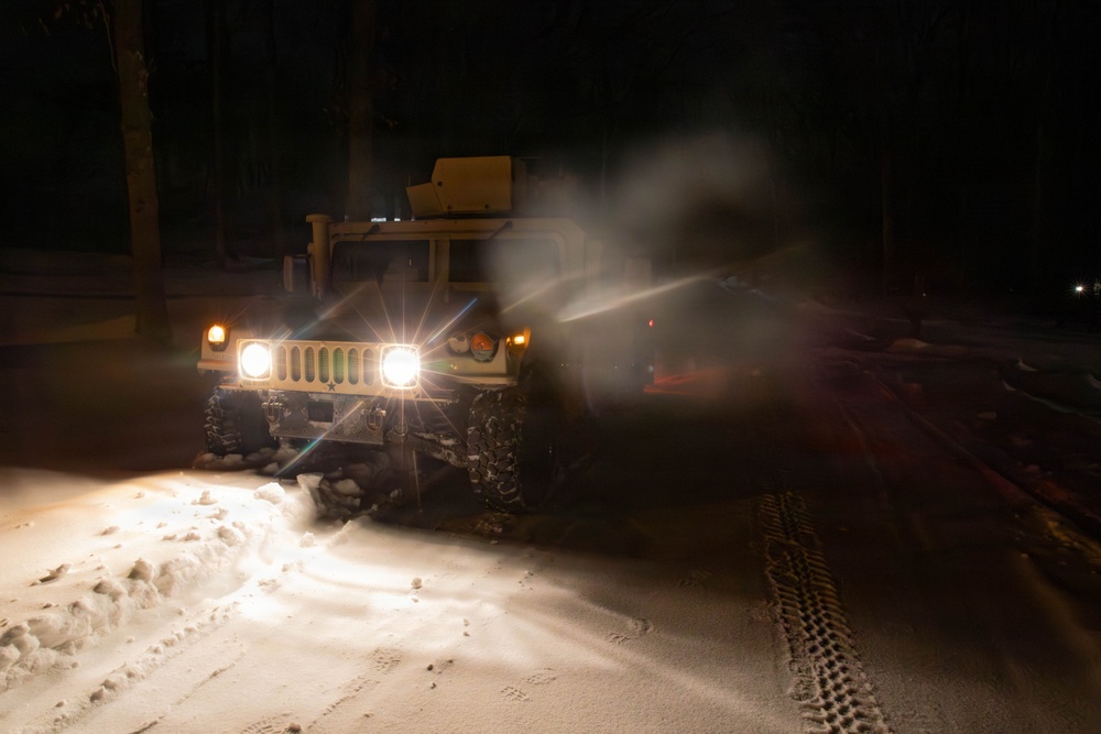 1-175th Humvee at Night during Operation Blur