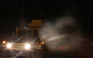 1-175th Humvee at Night during Operation Blur