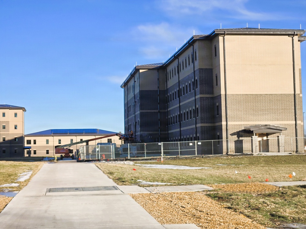 January 2026 construction operations of East Barracks Project at Fort McCoy