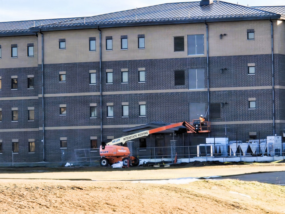 January 2026 construction operations of East Barracks Project at Fort McCoy