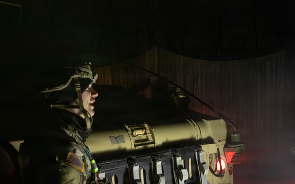 1-175th Infantry Regiment Soldier Supports Cecil County Emergency Response at Night during Operation Blur