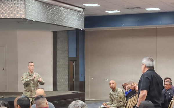 Fort Buchanan leadership highlights transparency, teamwork during town hall