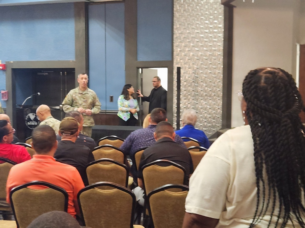 Fort Buchanan leadership highlights transparency, teamwork during town hall