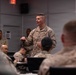 The commanding general of the Combat Center speaks to Advanced Expeditionary Logistics Operations Course students