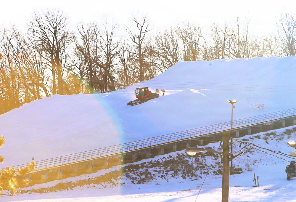 Fort McCoy groomer ops at Whitetail Ridge Ski Area