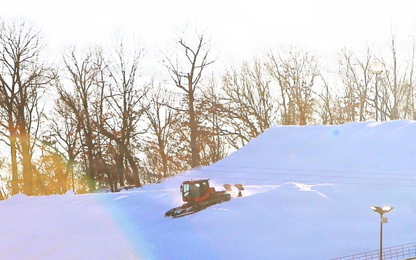 Fort McCoy groomer ops at Whitetail Ridge Ski Area