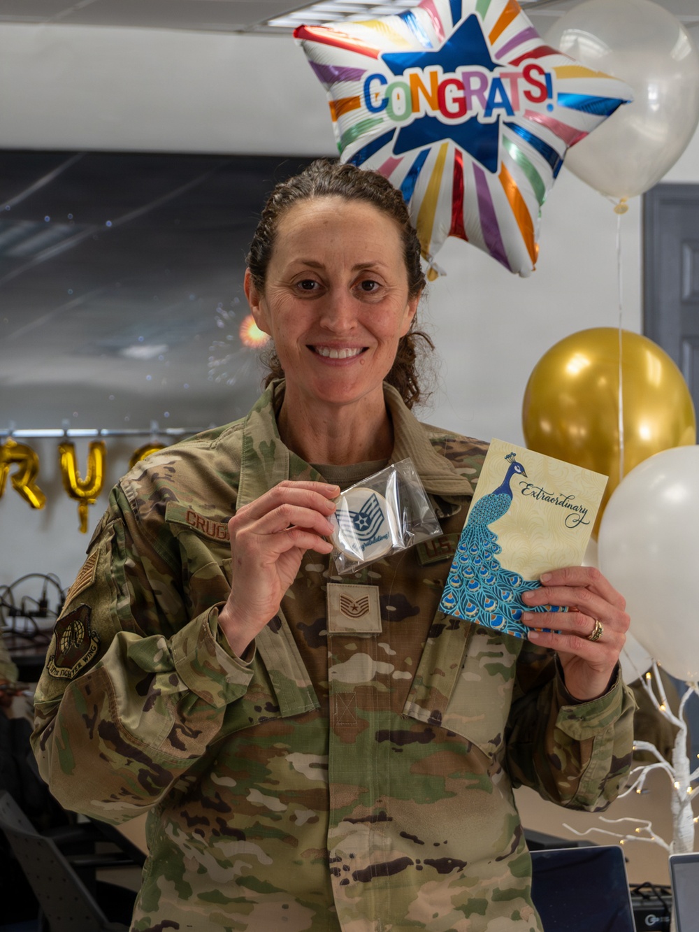 JTF - DC Joint Information Center celebrates Tech. Sgt. Crugnale promotion