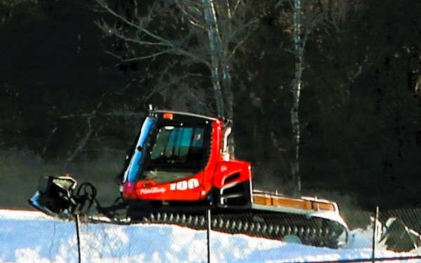 Fort McCoy groomer ops at Whitetail Ridge Ski Area