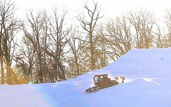 Fort McCoy groomer ops at Whitetail Ridge Ski Area