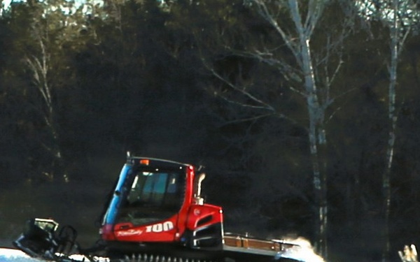 Fort McCoy groomer ops at Whitetail Ridge Ski Area