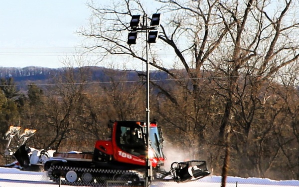 Fort McCoy groomer ops at Whitetail Ridge Ski Area
