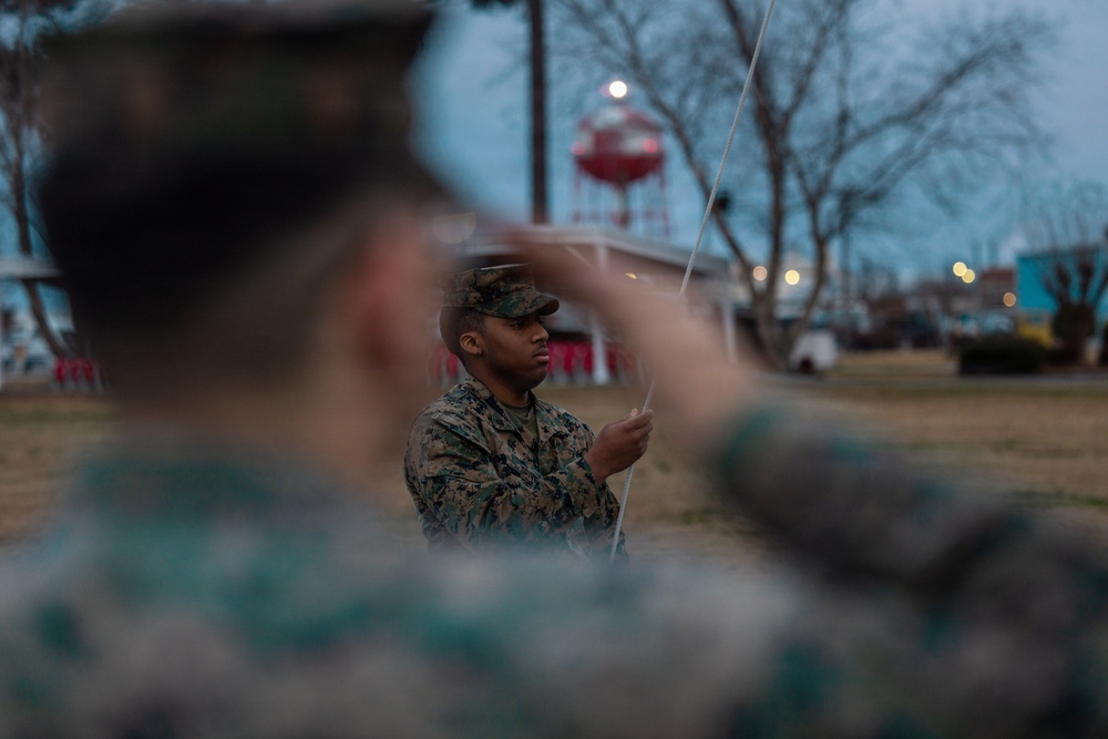 MCAS Cherry Point Colors Ceremony
