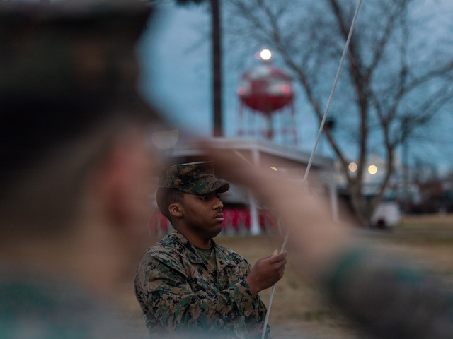MCAS Cherry Point Colors Ceremony