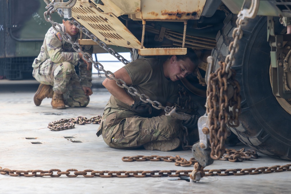 LSV-8 Supports 25th CAB Equipment Transport