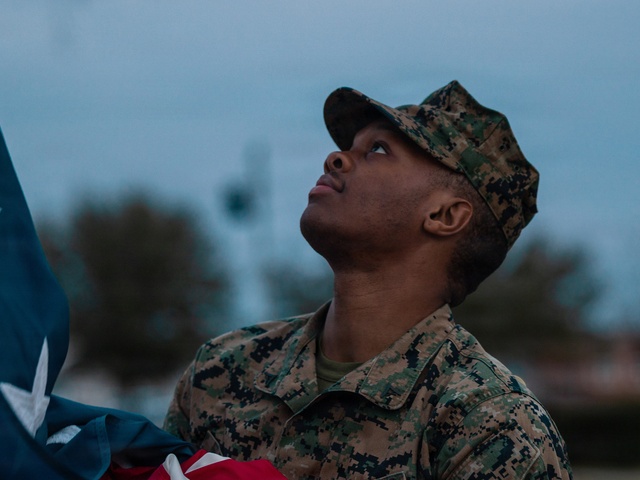 MCAS Cherry Point Colors Ceremony