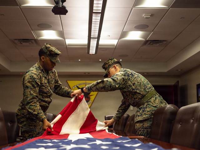 MCAS Cherry Point Colors Ceremony